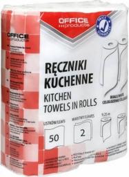 PBS Connect Ręczniki kuchenne celulozowe OFFICE PRODUCTS, 2-warstwowe, 50 listków, 9,25m, 2szt., białe 22047139-14