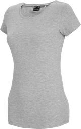 4f t-shirt damski NOSH4-TSD001 CHŁODNY JASNY SZARY MELANŻ r.S