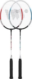 WISH ALUMTEC 308 ZESTAW RAKIET DO BADMINTONA CZERWONY+LIMONKOWY WISH uniwersalny