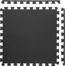 One Fitness Mata ochronna MP10 122 cm x 122 cm x 1 cm czarna