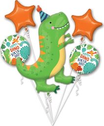 AMSCAN Bukiet balonów foliowych Dinozaury - 1 kpl. uniwersalny