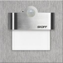 Oprawa schodowa SKOFF Oprawa LED TANGO LED PIR 120st. Motion Sensor Light 10V DC 1,0W IP20 6000 K szlif z czujnikiem ruchu MJ-TAN-K-W