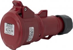 FAMATEL Gniazdo przenośne 16A 4P 400V czerwone IP44 TOP SpeedPRO 23300