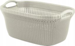 Kosz na pranie Curver Knit 40L beżowy (R37010)