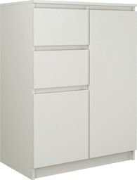 Topeshop KOMODA SZAFKA 2D2S 70CM BIEL DRZWI SZUFLADY