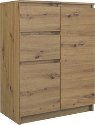 Topeshop KOMODA SZAFKA 2D2S 70CM DĄB ARTISAN DRZWI SZUFLADY (2D2S ARTISAN)