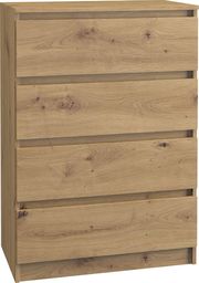 Topeshop KOMODA SZAFKA REGAŁ 4 SZUFLADY M4 DĄB ARTISAN