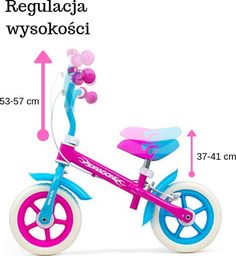 Rowerek biegowy Milly Mally Dragon z hamulcem Candy