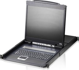 Konsola KVM Aten ATEN CL1316N-ATA-AG ATEN KVM 16 port LCD 19 + keyboard + touchpad PS/2 or USB, 1U 19 Rack