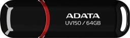Pendrive ADATA UV150, 64 GB (AUV150-64G-RBK)