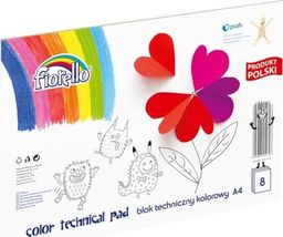 Fiorello Blok techniczny A4 8k kolorowy 
