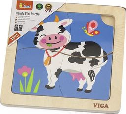 Viga Puzzle na podkładce Krówka 4 el.