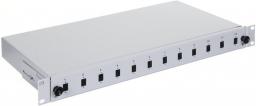 Alantec FO Panel / Przełącznica 12xSC 19" 1U z akcesoriami (FOP-1U-12SCS-S)