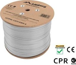 Przewód Lanberg Kabel Lan UFTP KAT-6A 305M CU LSZH CPR + Fluke Passed