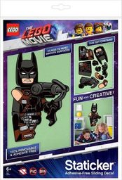 LEGO THE MOVIE 2 BATMAN & EMMET RUCHOMA NAKLEJKA ŚCIENNA 22X30 CM standard