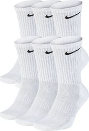 Nike Skarpety długie Everyday Cushion Crew 6PAK BIAŁE Sportowe M