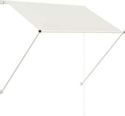 vidaXL Markiza zwijana, 150 x 150 cm, kremowa