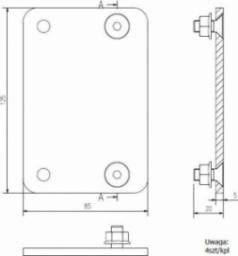 Edbak Uchwyt ścienny VWPOP95-L 70'' - 98''