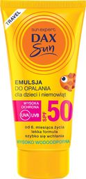 Dax Sun Emulsja do opalania dla dzieci i niemowląt SPF 50 travel, 50ml