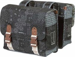 Basil Sakwa miejska podwójna BASIL BOHEME DOUBLE BAG 35L, mocowanie na paski, wodoodporny poliester, charcoal (NEW)