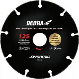 Dedra tarcza do cięcia drewna, tworzyw sztucznych 125mm/22,2 (HR1002)
