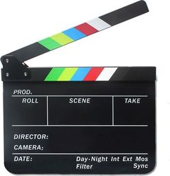 Commlite Klaps Filmowy 30x25cm / Kolor / Na Pisaki - Mazaki