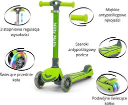 Hulajnoga Milly Mally Scooter Boogie Zielony (3001)