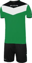 Givova Komplet Givova Kit Campo zielono-czarny KITC53 1310 2XS