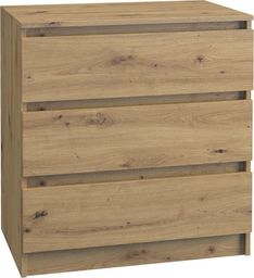 Topeshop KOMODA SZAFKA REGAŁ 3 SZUFLADY M3 DĄB ARTISAN
