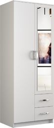 Topeshop szafa Romana lustro 80cm biel (ROMANA 80 BIEL L KPL)