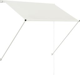 vidaXL Markiza zwijana, 100 x 150 cm, kremowa