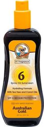 Australian Gold	 Australian Gold apsaugos nuo saulės aliejus su morkų sėklų aliejumi SPF6, 237 ml