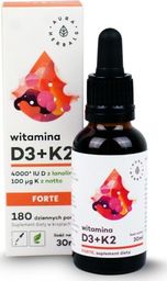 Aura Herbals Witamina D3+K2 FORTE 4000IU Aura Herbals