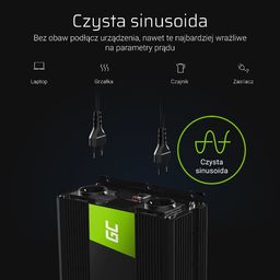 Przetwornica Green Cell 12V/230V 1500W