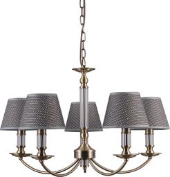 Lampa wisząca Italux Zanobi klasyczna mosiądz  (PND-43272-5)