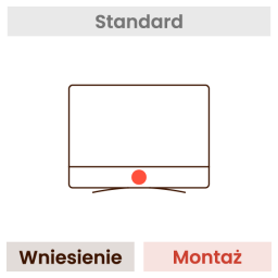  Montaż telewizora