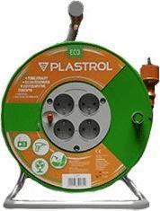 Plastrol przedłużacz bębnowy Standard Line 40m H05VV-F 3x1,5 4xGS 16A pomarańczowy (W-98950)