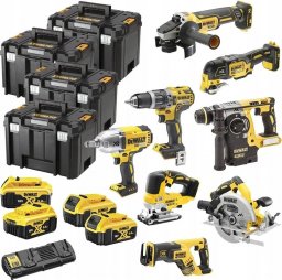 Zestaw elektronarzędzi Dewalt 17-elementowy (DCK865P4T-QW)