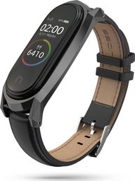 Tech-Protect Pasek skórzany Mi Smart Band 5 czarny