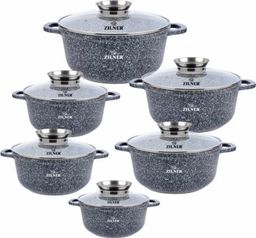 Zilner Garnki marmurowe 6szt. (ZL-7086)