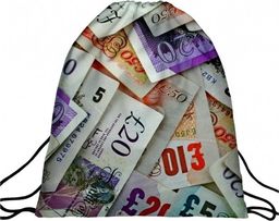 Atmosphere Primark Worek plecak z nadrukiem Money A4