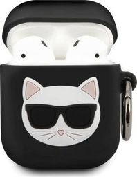 Karl Lagerfeld Etui ochronne KLACA2SILCHBK Silicone Choupette do AirPods 1/2 czarne 