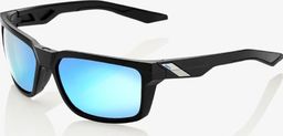 100% Okulary 100% DAZE Matte Black - HiPER Blue Multilayer Mirror Lens (Szkła Niebieskie Lustrzane Wielowarstwowe, przepuszczalność światła 15%) (NEW) uniwersalny