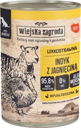 Wiejska Zagroda  Karma mokra dla psa Indyk z jagnięciną (dorosły) II 400g