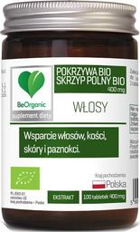 Be Organic Skrzyp Polny + Pokrzywa Bio* 400Mg 100 Tabl. Medicaline Ekstr. Pokrzywy Urtica Dioica L. Skrzypu Equisetum Arvense L