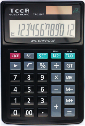 Kalkulator Toor Electronic TR-2296 12-pozycyjny wodoodporny (KA6767)