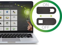 InLine Zakrywacz InLine do kamery internetowej w laptopie - czarny - 2 sztuki