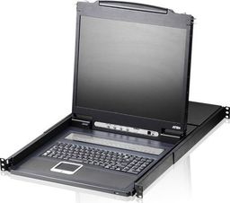 Konsola KVM Aten $ATEN 8-port KVM PS/2 +USB, OSD, rack, 19 LCD