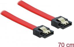 Delock SATA - SATA, 0.7m, Czerwony (82678)