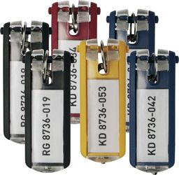 Durable Zawieszki do kluczy, mix Key Clip Durable mix-kolorów